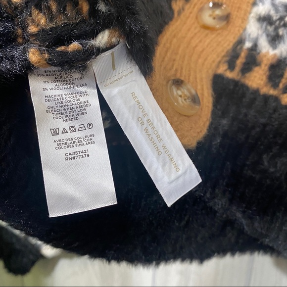 Ann Taylor Cropped Fair Isle Cardigan size XL - Picture 11 of 11